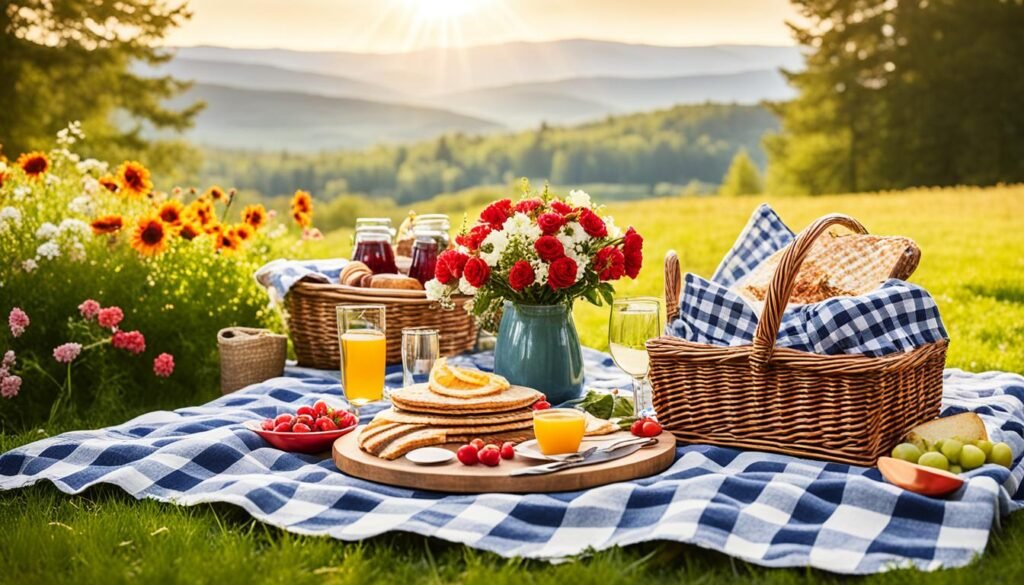 romantic picnic